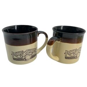Hardees Rise and Shine Mugs Coffee Mugs 1984 & 1986